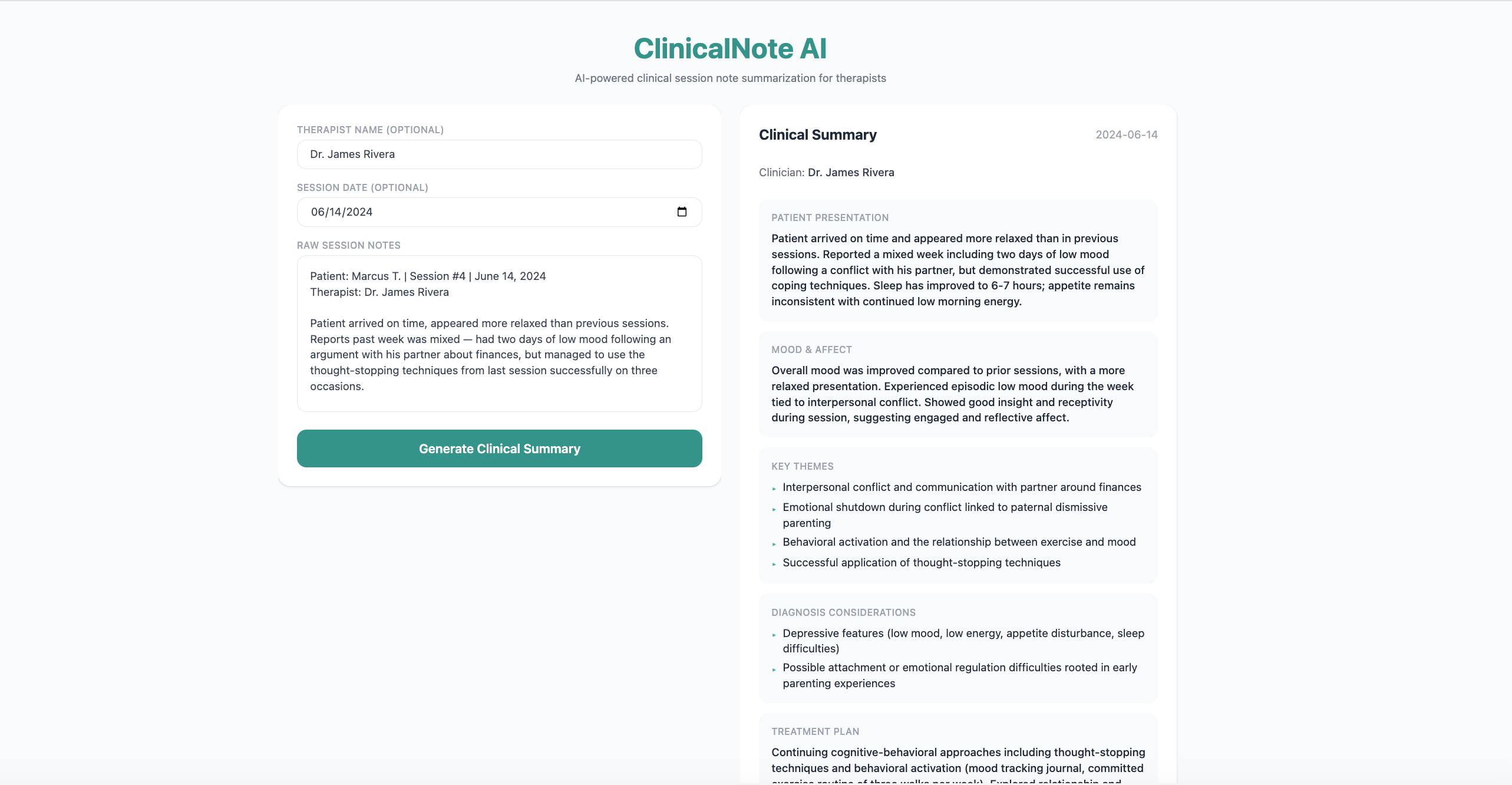 ClinicalNote AI